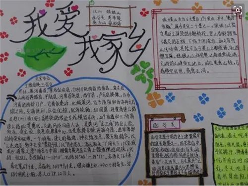 美观又好看家乡的手抄报八张