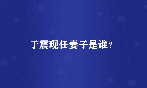 于震现任妻子是谁？