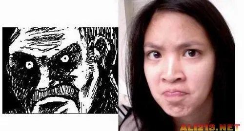 爆强表情帝!国内男女屌丝演绎真人版暴走漫画