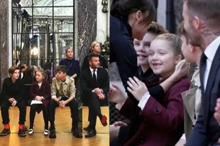 贝克汉姆现时装周为妻子助威 维多利亚现身机场毫无笑容