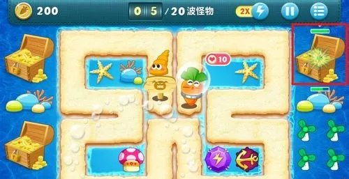 保卫萝卜深海第15关金萝卜攻略