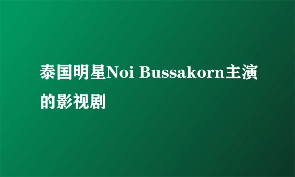泰国明星Noi Bussakorn主演的影视剧