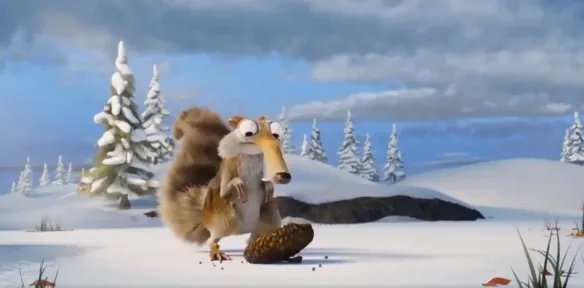 《冰河世纪》发布告别短片：小松鼠终于吃到橡果了！