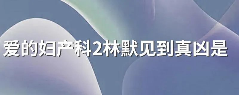 爱的妇产科2林默见到真凶是哪一集 爱的妇产科2的评价