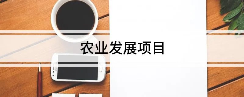 农业发展项目