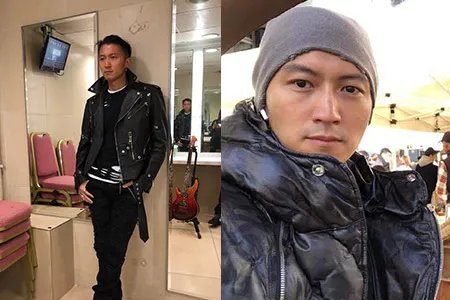 谢霆锋晒与鹅自拍胡茬抢镜 晒开年饭穿搭休闲