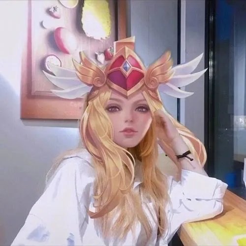 王者荣耀真人换头女生头像分享