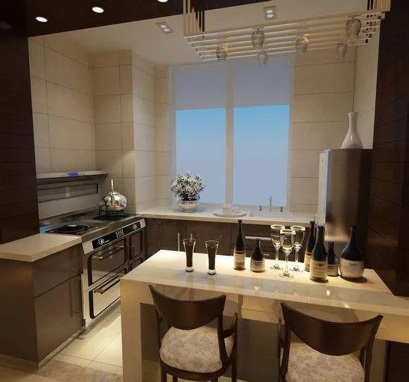 开放式厨房装修效果图 缔造绝美开放式厨房设计