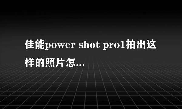 佳能power shot pro1拍出这样的照片怎么解决这种情况？