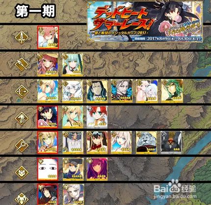 fgo 夏日活动锦标赛攻略