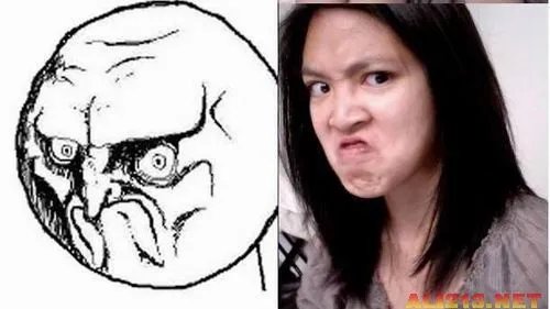 爆强表情帝!国内男女屌丝演绎真人版暴走漫画