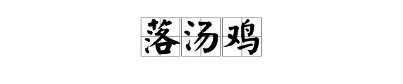 落汤鸡三字词语