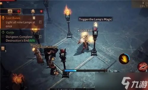 《暗黑破坏神不朽》怎么点亮九盏灯 点亮九盏魔法灯顺序流程攻略