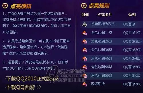 QQ西游图标如何点亮