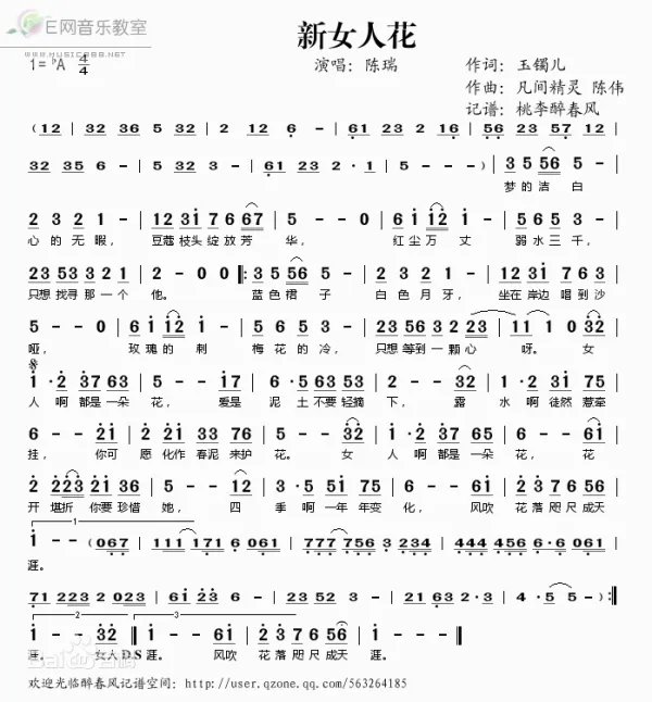 陈瑞 - 新女人花mp3音乐下载