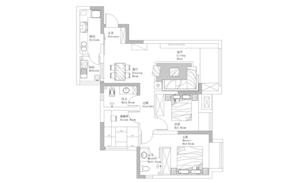 85㎡原木日式风,修身养性~