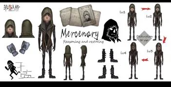 第五人格佣兵原皮三视图，有没有人有的？