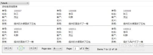 Telerik 分页控件RadDataPager样式模板（二）。