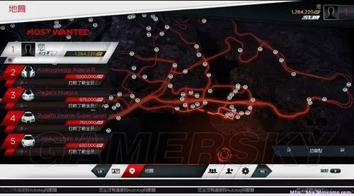 《极品飞车17：最高通缉》全车辆全部劫车点位置