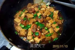 【小渔夫私房菜】---《鲜虾大蒜烧豆腐》
