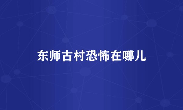 东师古村恐怖在哪儿