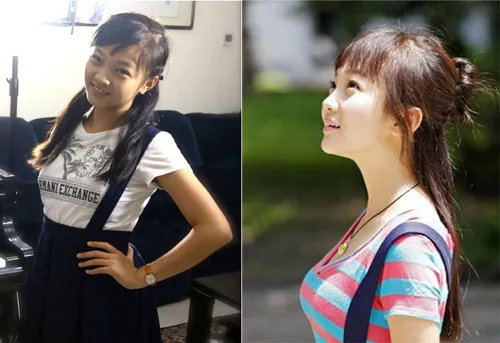 林妙可现在的照片曝光 已长成阳光清纯高一女生