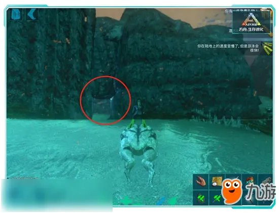 《方舟生存进化》手游水下洞穴在哪里 海底矿洞位置坐标攻略